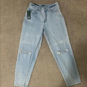 Light Blue Distressed Women's Jeans